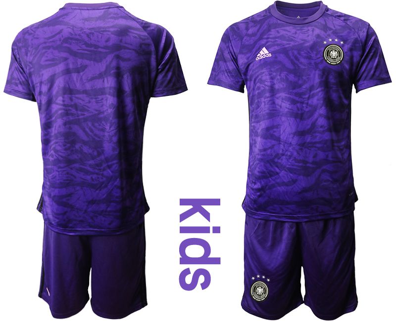 Youth 2019-2020 Season National Team Germany purple goalkeeper Soccer Jerseys->germany jersey->Soccer Country Jersey